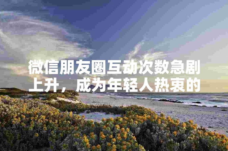 微信朋友圈互动次数急剧上升，成为年轻人热衷的社交分享舞台。
