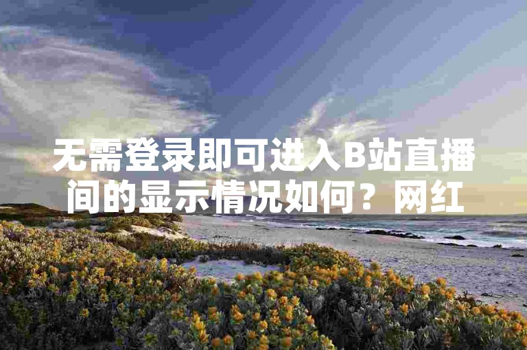 无需登录即可进入B站直播间的显示情况如何？网红助手提供24小时下单服务，QQ名片一元可获10万赞，抖音业务下单也享有24小时优惠。