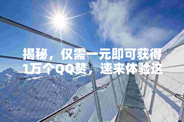 揭秘，仅需一元即可获得1万个QQ赞，速来体验这一超值服务！2025年必备技巧。