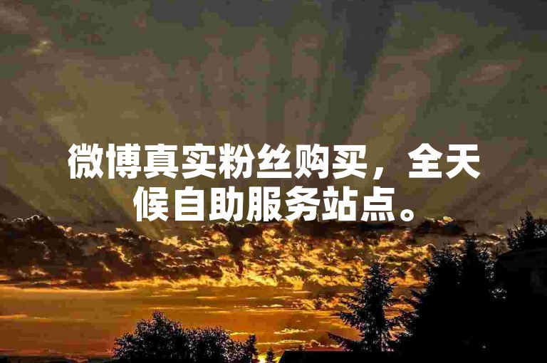 微博真实粉丝购买，全天候自助服务站点。