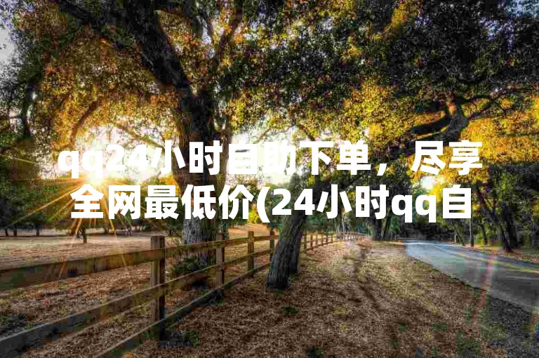 qq24小时自助下单，尽享全网最低价(24小时qq自助下单最低价)。
