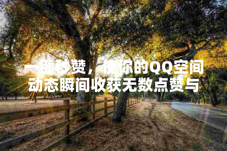 一键秒赞，使你的QQ空间动态瞬间收获无数点赞与关注。