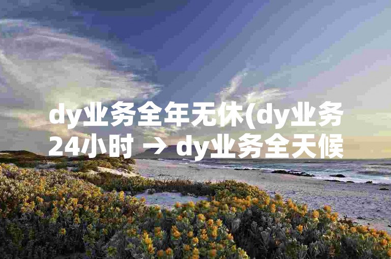 dy业务全年无休(dy业务24小时 → dy业务全天候)