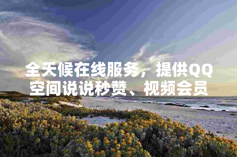 全天候在线服务，提供QQ空间说说秒赞、视频会员优惠充值以及粉丝增长支持。