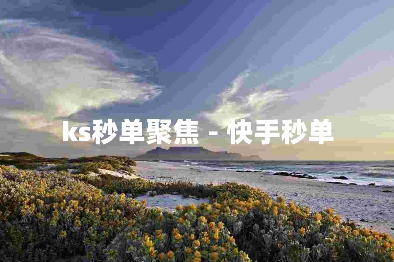 ks秒单聚焦 - 快手秒单