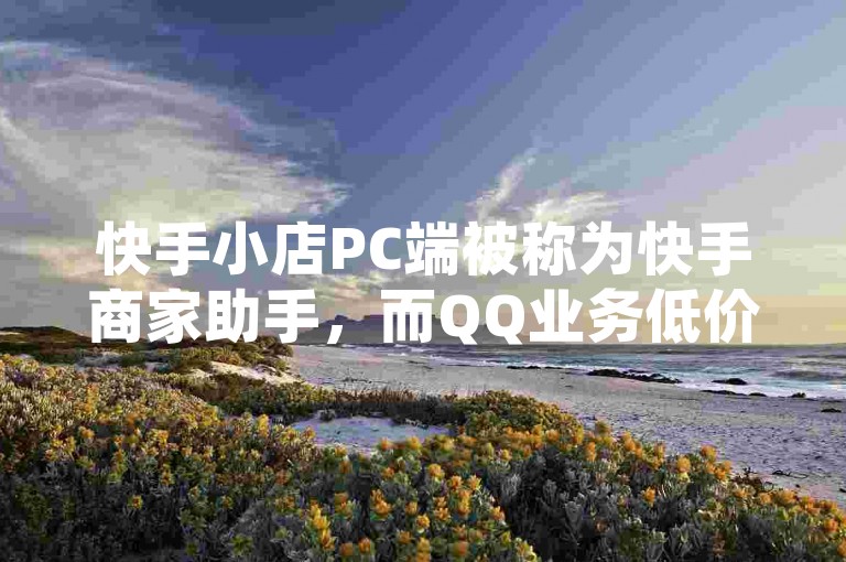 快手小店PC端被称为快手商家助手，而QQ业务低价自助平台则是一个提供QQ相关服务的网络平台。