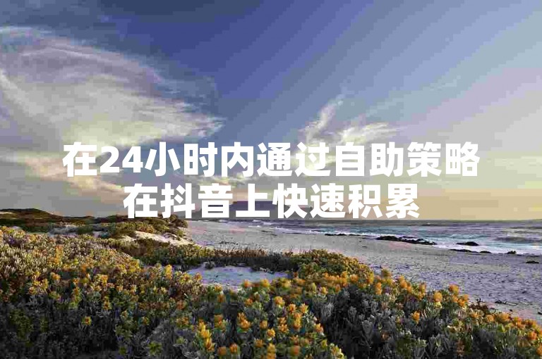 在24小时内通过自助策略在抖音上快速积累50个赞，需要巧妙运用互动技巧和内容优化。