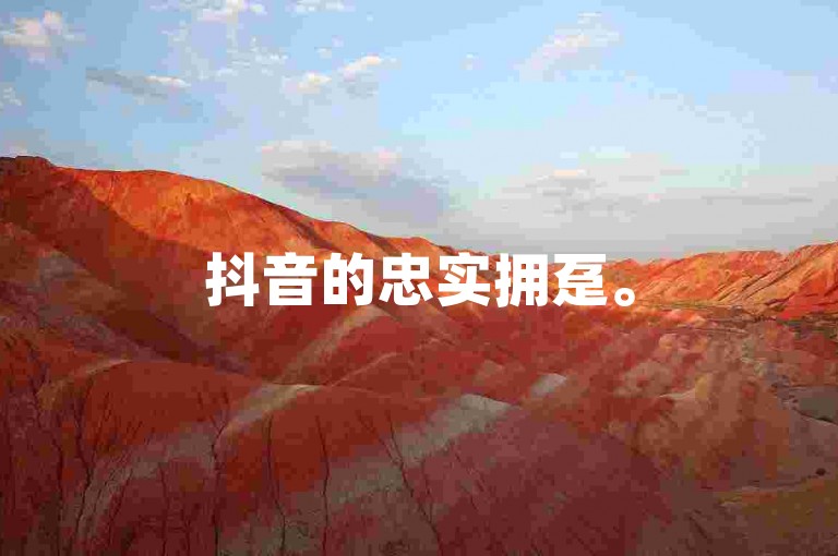 抖音的忠实拥趸。