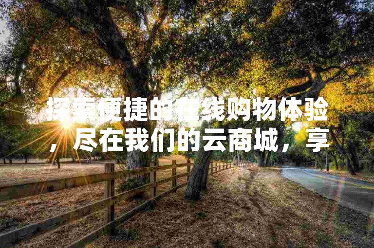 探索便捷的在线购物体验，尽在我们的云商城，享受dy业务特惠自助下单服务。