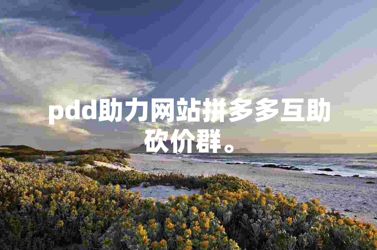 pdd助力网站拼多多互助砍价群。