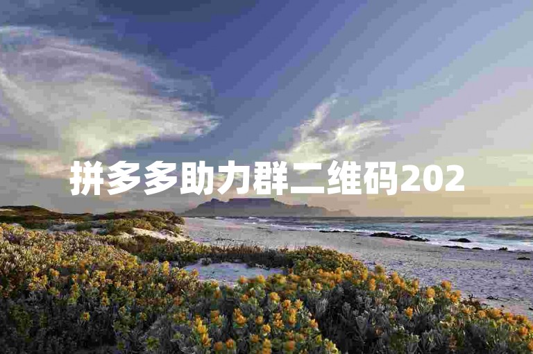 拼多多助力群二维码2025最新版，深度探索与详细解析。