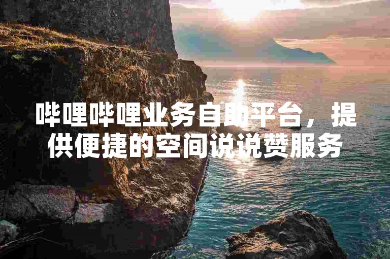 哔哩哔哩业务自助平台，提供便捷的空间说说赞服务。