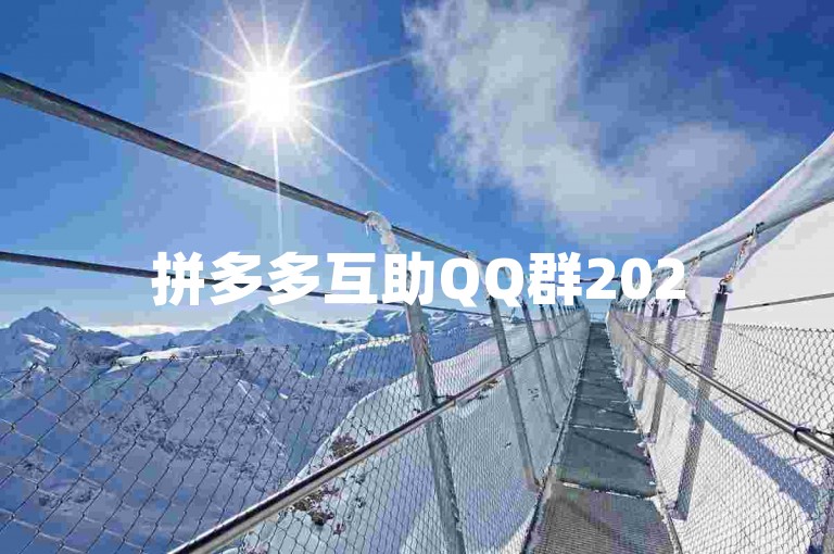 拼多多互助QQ群2025{拼多多砍价}