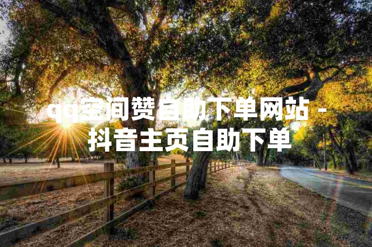 qq空间赞自助下单网站 - 抖音主页自助下单