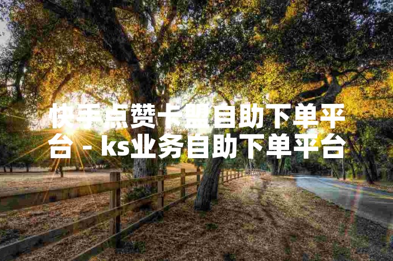 快手点赞卡盟自助下单平台 - ks业务自助下单平台广州