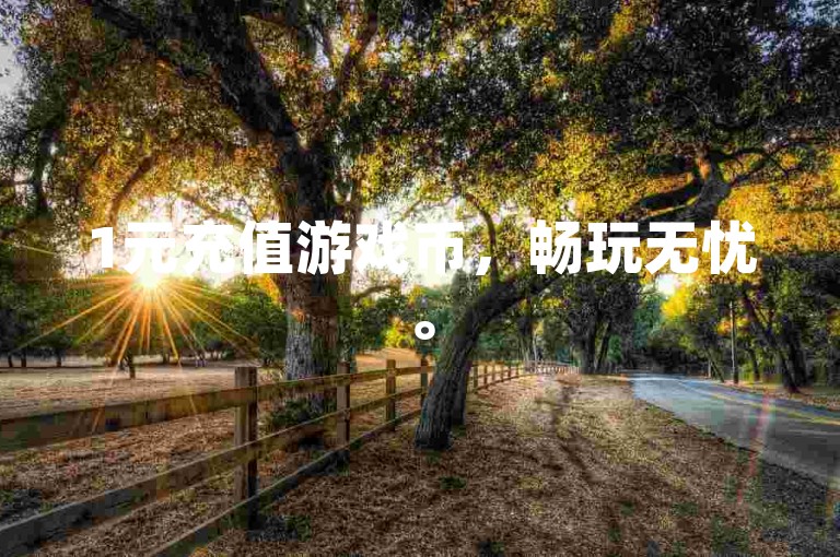 1元充值游戏币，畅玩无忧。