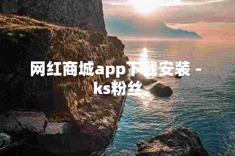 网红商城app下载安装 - ks粉丝